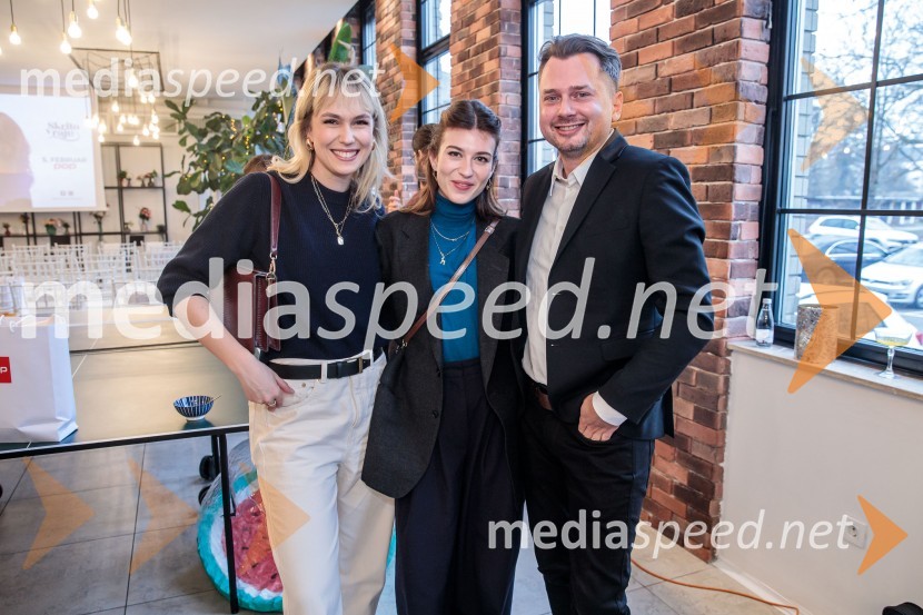  Melani Mekicar, radijska in televizijska voditeljica;  Mila Peršin, igralka;  Dejan Krupić, igralecPrihaja nova slovenska serija SKRITO V RAJU