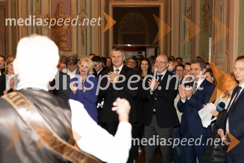 mag. Urška Klakočar Zupančič, predsednica Državnega zbora RS, podpredsednica, Gibanje Svoboda; mag. Dejan  Židan, nekdanji minister za kmetijstvo;  Jure  Franko, nekdanji smučar, producent predstave Mamma Mia!;  ... Srebrne igre 1984, 40. obletnica olimpijskih iger v Sarajevu