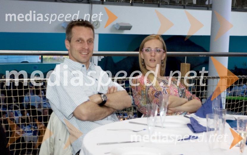 Aljaž Pegan, gimnastičar in njegova punca Nina55 let BTC v Ljubljani