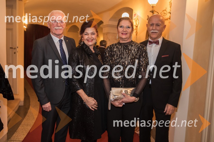  Andrej Guček, zdravnik; doc.dr. Nena Kopčavar Guček, zdravnica;  Polona  Praprotnik;  Frane Praprotnik, podjetnikWerther, premiera opere v SNG Opera in balet Ljubljana