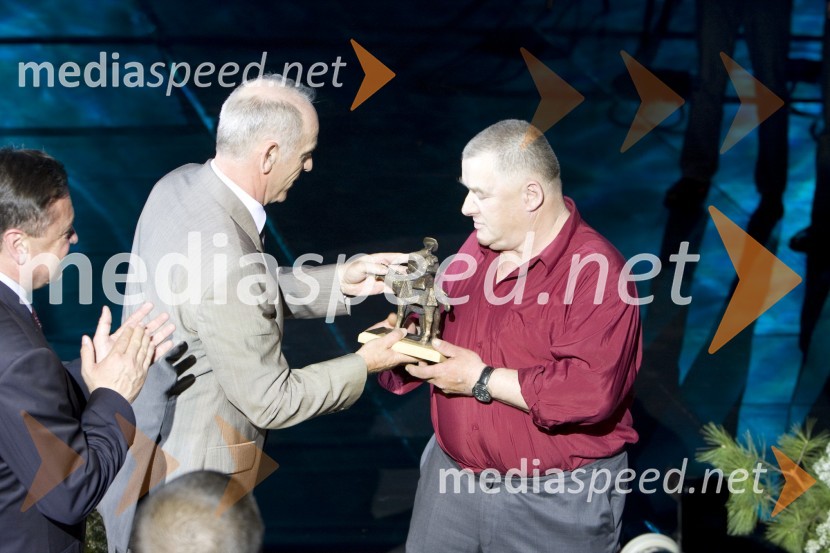 Jože Mermal, predsednik uprave BTC in Kovač Anton55 let BTC v Ljubljani