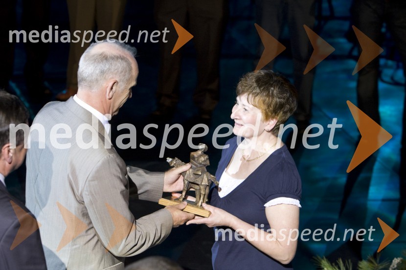 Jože Mermal, predsednik uprave BTC in Vida Vrhkar55 let BTC v Ljubljani