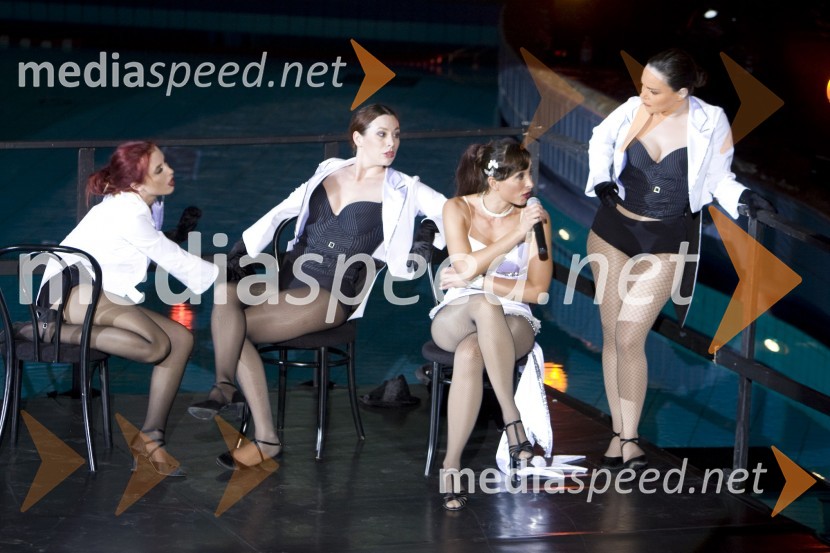 Maja Matrina Merljak, Anja Robida, Tina Gorenjak in Katja Šantl, igralke55 let BTC v Ljubljani