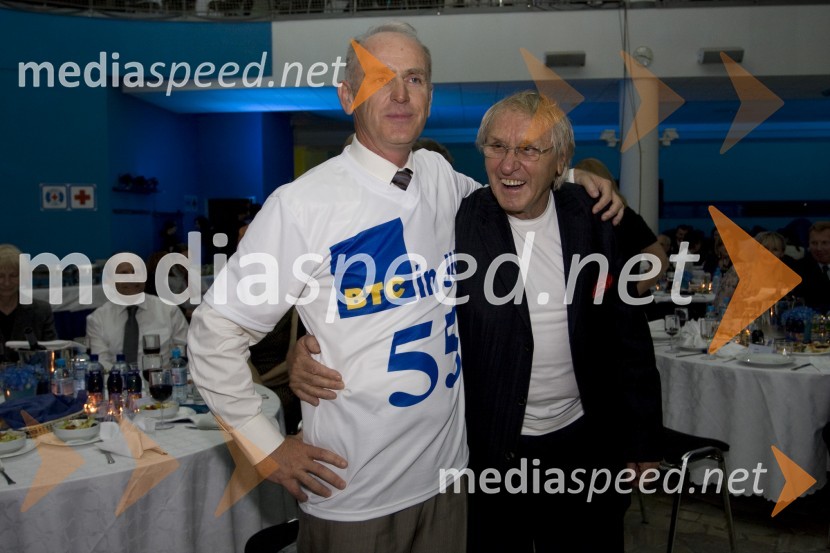 Jože Mermal, predsednik uprave BTC in Tone Fornezzi Tof55 let BTC v Ljubljani