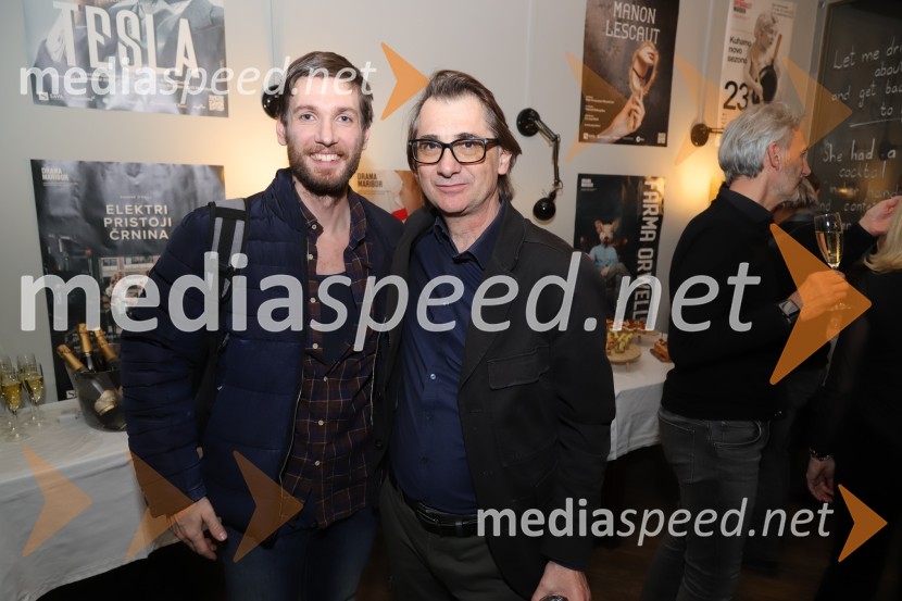  Robert Korošec, igralec;  Aleksandar  Popovski, režiser, umetniški direktor Drame SNG MariborPod svobodnim soncem, premiera v SNG Maribor