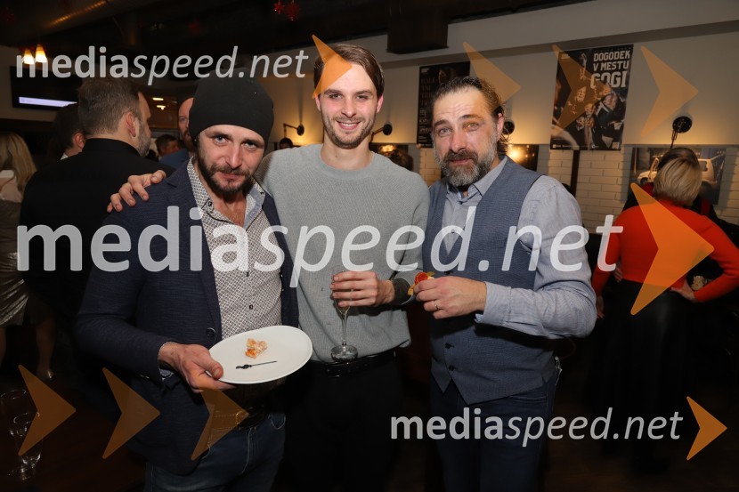  Matija Rupel, igralec;  Blaž Dolenc, igralec;  Gorazd Žilavec, igralecPod svobodnim soncem, premiera v SNG Maribor