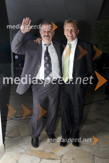 Janez Štotl, direktor poslovne enote BTC Murska Sobota in Franc Malis, vodja sektorja za nove medije, BTC55 let BTC v Ljubljani