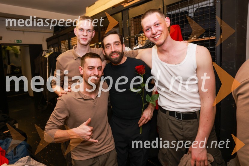  Pavle Vastl, igralec;  Matic Eržen, igralec;  Vito Weis, igralec;  Izidor Vogrinec, igralecUmetnost vojne/Umetnost miru, premiera v SMG Ljubljana