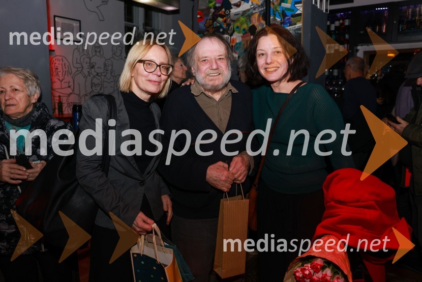  Petra Vidali, urednica kulture, Večer;  Zdravko Duša, pisec, urednik in prevajalec, vodja simpozija Moč povezav;  Ana Duša, umetnicaUmetnost vojne/Umetnost miru, premiera v SMG Ljubljana