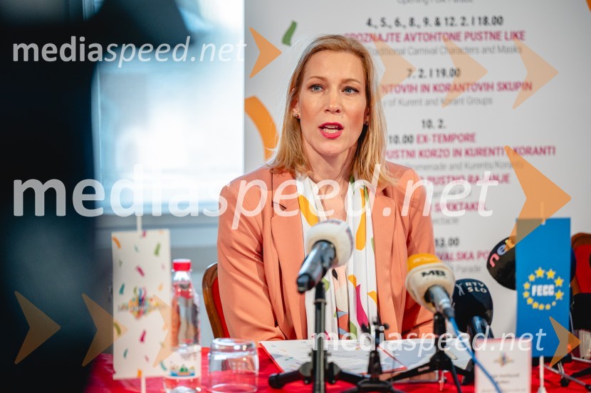  Tanja Srečkovič Bolšec,  direktorica, Zavod za turizem Ptuj64. Kurentovanje na Ptuju, novinarska konferenca