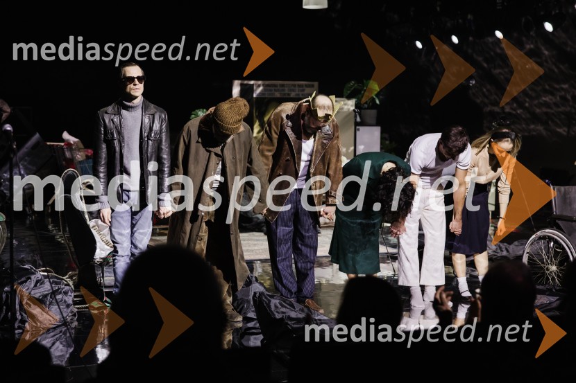  Peter Harl, igralec;  Željko Hrs, igralec;  Miha Nemec, igralec, režiser, vodja Snovalnega gledališča Sakerdon Mihajlovič;  Marjuta  Slamič, igralka;  Žiga Udir, igralec;  Lara Fortuna, igralkaUbesedovanje, premiera v SNG Nova Gorica