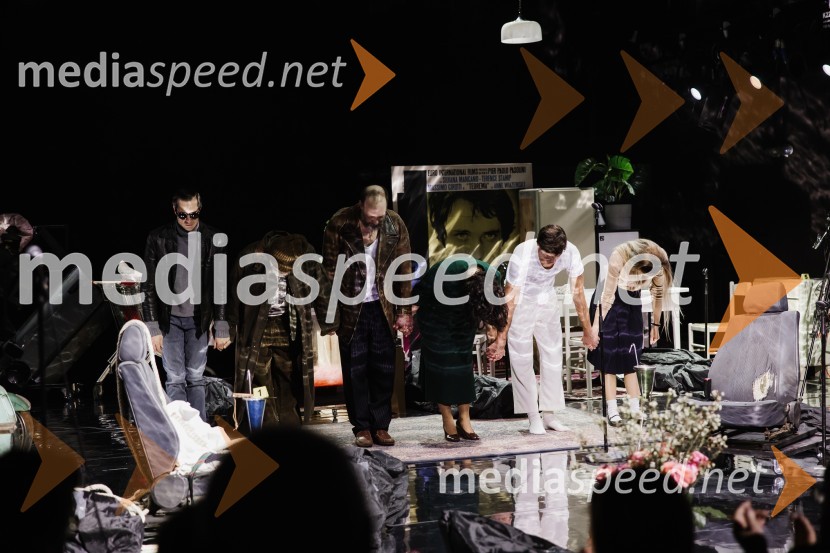  Peter Harl, igralec;  Željko Hrs, igralec;  Miha Nemec, igralec, režiser, vodja Snovalnega gledališča Sakerdon Mihajlovič;  Marjuta  Slamič, igralka;  Žiga Udir, igralec;  Lara Fortuna, igralkaUbesedovanje, premiera v SNG Nova Gorica