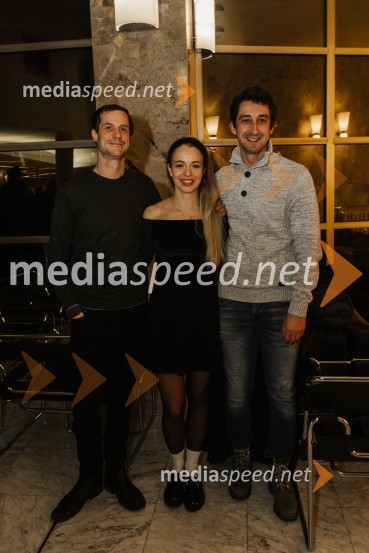  Peter Harl, igralec;  Lara Fortuna, igralka;  Žiga Udir, igralecUbesedovanje, premiera v SNG Nova Gorica