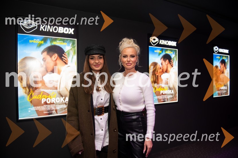  Ana Ranc;  Doroteja Premužič, vizažistka, Diamondee Make UpQueen's Night in premiera filma Čudovita poroka v Mariboxu