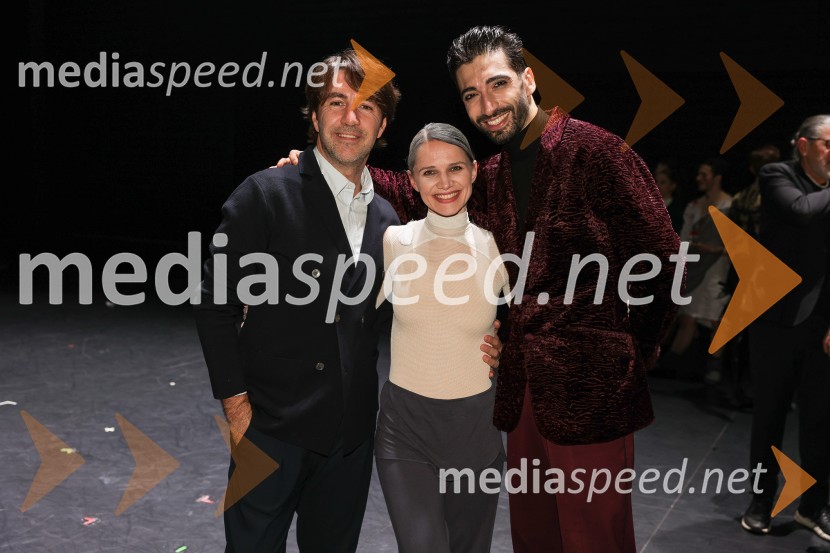  Edward Clug, umetniški direktor, Balet SNG Maribor;  Tijuana Križman Hudernik, baletna solistka;  Thomas Martino, baletni plesalecEdward Clug: Faust, baletni spektakel na odru Cankarjevega doma