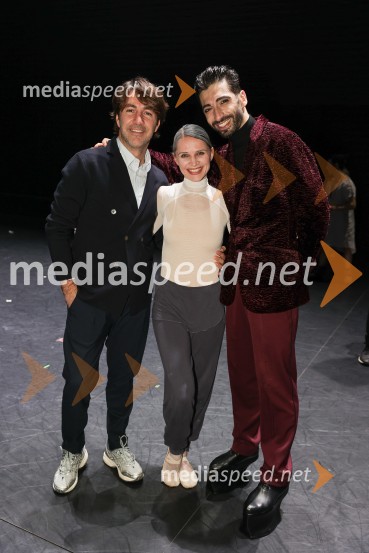  Edward Clug, umetniški direktor, Balet SNG Maribor;  Tijuana Križman Hudernik, baletna solistka;  Thomas Martino, baletni plesalecEdward Clug: Faust, baletni spektakel na odru Cankarjevega doma