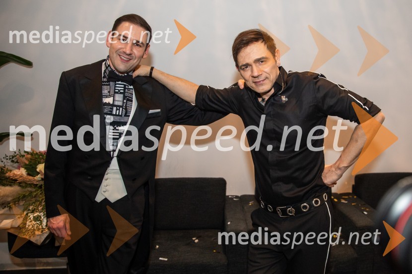  Gašper Konec- Koki, pianist;  Lado Bizovičar, igralecZnani Slovenci na Slovenski muski Lada Bizovčarja