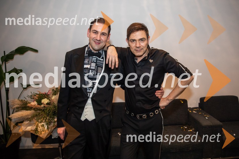  Gašper Konec- Koki, pianist;  Lado Bizovičar, igralecZnani Slovenci na Slovenski muski Lada Bizovčarja