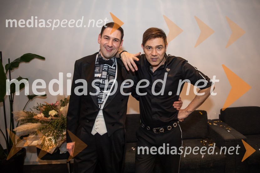  Gašper Konec- Koki, pianist;  Lado Bizovičar, igralecZnani Slovenci na Slovenski muski Lada Bizovčarja