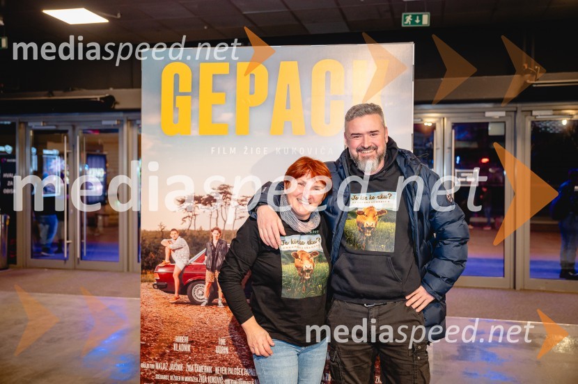  Stanka Macuh, igralka;  Andrej Pratnemer, režiserMariborska premiera filma Gepack, Maribox