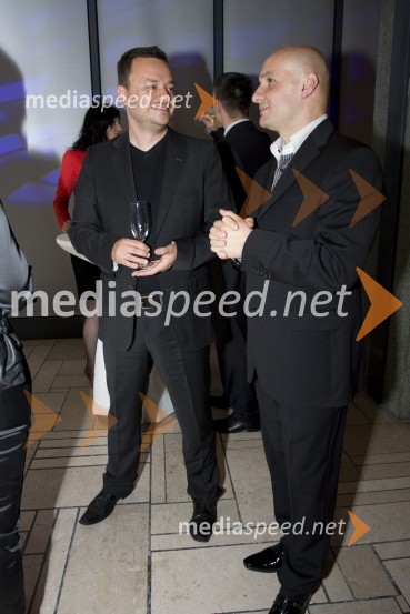Sašo Papp, voditelj jutranjega programa Radia Center in Branko Čakarmiš, programski direktor Pro Plus (POP TV in Kanal A),Miss Universe 2009