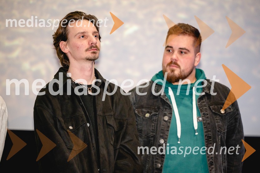  Robert Kladnik, igralec;  Jan Gerl Korenč, igralecMariborska premiera filma Gepack, Maribox