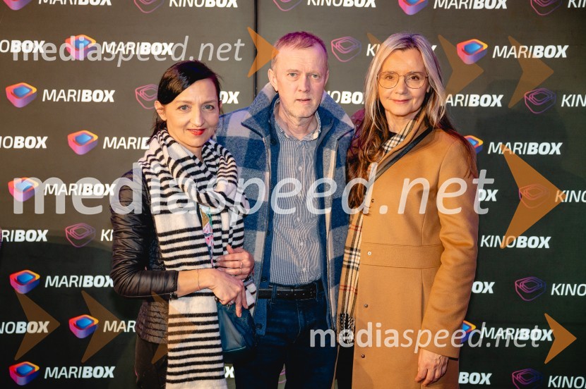  Jagoda Đorđević, PR Maribox;  Matjaž Javšnik, igralec;  Duška  Žolger, Pepermint PRMariborska premiera filma Gepack, Maribox