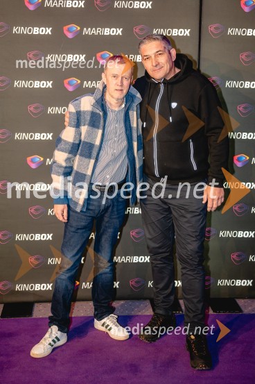  Matjaž Javšnik, igralec;  Bojan BorojaMariborska premiera filma Gepack, Maribox
