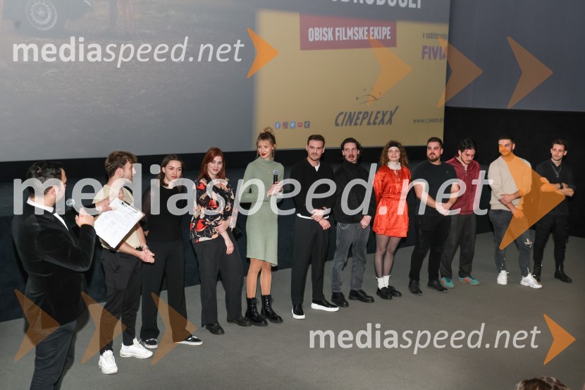  ... ;  Žiga Kukovič, režiser;  Katarina Lodrant;  Marta Šporin, oblikovalka maske;  Ana  Novak, igralka;  Tine Ugrin, igralec;  Robert Kladnik, igralec;  Pia Skvarča, igralka;  Jan Gerl Korenč, igralec;  Maks Dakskobler, igralec;  Amadej Hercog, fotograf;  Matic Gabriel, fotografPremiera filma Gepack in pogovor z ustvarjalci filma, Cineplexx Koper