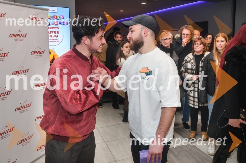  Maks Dakskobler, igralec;  Nejc AbramPremiera filma Gepack in pogovor z ustvarjalci filma, Cineplexx Koper