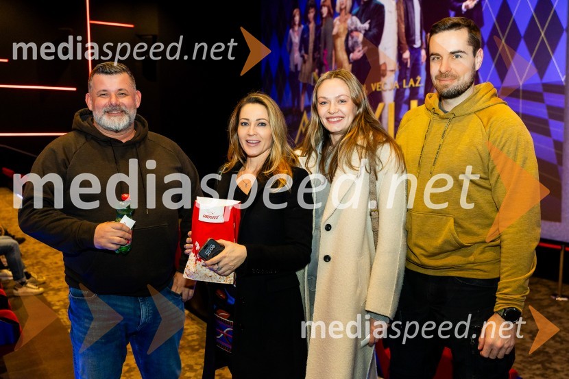  ... ;  ... ;  Iryna Osypenko, manekenka;  Črt Slavec, fotografPremiera vohunskega trilerja Argylle v Cineplexx Ljubljana