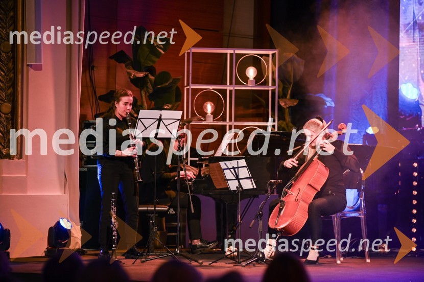  Špela Pokorn, klarinetistka;  Barbara Nagode, violončelistkaBranko Franc Selak prejemnik priznanja za življenjsko delo na področju managementa 2023