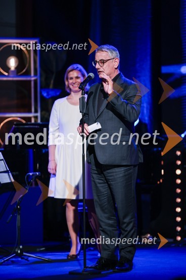  Tanja Subotič Levanič, Direktorica marketinga in korporativnega komuniciranja, IBM;  Matjaž Han, minister za gospodarstvo, turizem in športBranko Franc Selak prejemnik priznanja za življenjsko delo na področju managementa 2023