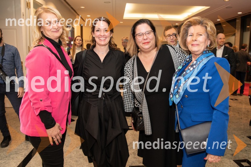  Mihaela Jakša;  Tina Fröhlich;  Tanja Čajevec;  Tatjana  KolencBranko Franc Selak prejemnik priznanja za življenjsko delo na področju managementa 2023