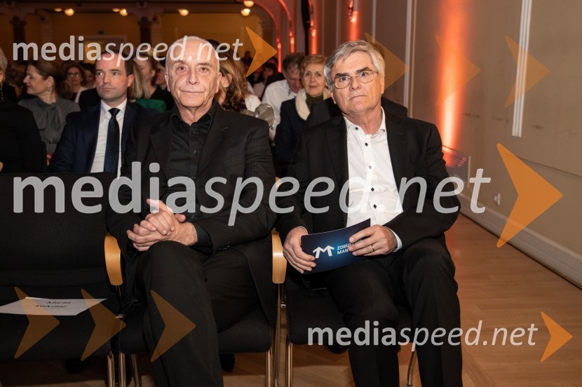  Ivo Boscarol, generalni direktor Pipistrel d.o.o.;  Aleksander  Zalaznik, generalni direktor Danfoss Trata, predsednik Združenja ManagerBranko Franc Selak prejemnik priznanja za življenjsko delo na področju managementa 2023