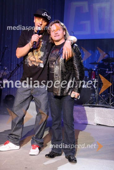 6 Pack Čukur, raper in Matjaž Jelen, pevec skupine Šank RockCasino Mond: 6Pack Čukur, predstavitev albuma Gangsta, Dilla, Playa, Gorilla,