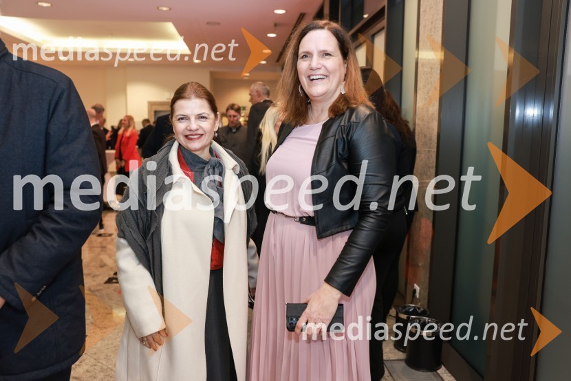 mag. Sonja  Šmuc, generalna direktorica Gospodarske zbornice Slovenije;  Sonja Vidonja, Združenje managerBranko Franc Selak prejemnik priznanja za življenjsko delo na področju managementa 2023