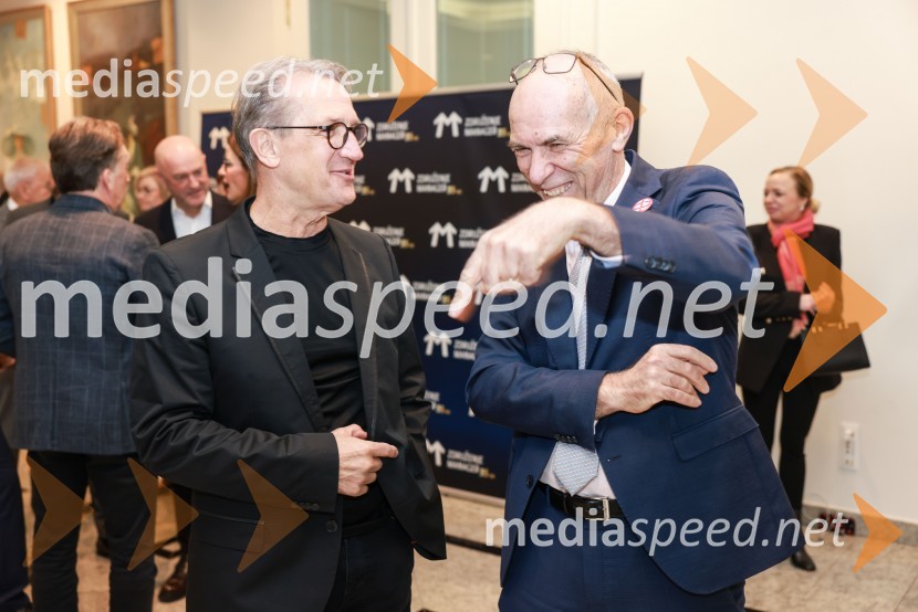  Igor Savič, generalni direktor Poslovni mediji d.o.o.;  Tone Stanovnik, Špica international d.o.o.Branko Franc Selak prejemnik priznanja za življenjsko delo na področju managementa 2023