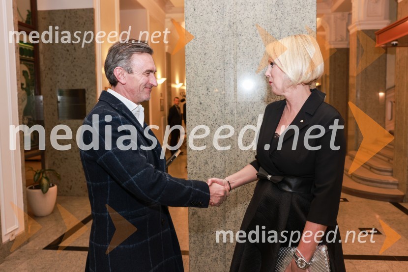  Marko Lukić, lastnik in direktor družbe Lumar IG;  Petra Juvančič, izvršna direktorica, Združenje ManagerBranko Franc Selak prejemnik priznanja za življenjsko delo na področju managementa 2023