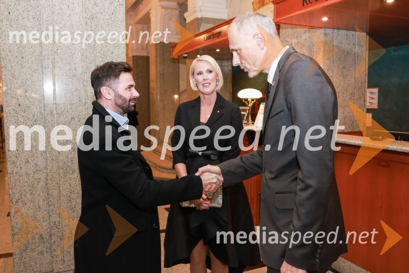  Miha Pahulje, Merkur Zavarovalnica;  Petra Juvančič, izvršna direktorica, Združenje Manager; dr. Iztok Seljak, predsednik, Združenje ManagerBranko Franc Selak prejemnik priznanja za življenjsko delo na področju managementa 2023