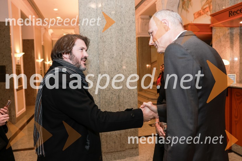  Miha Lobnik, sociolog; dr. Iztok Seljak, predsednik, Združenje ManagerBranko Franc Selak prejemnik priznanja za življenjsko delo na področju managementa 2023