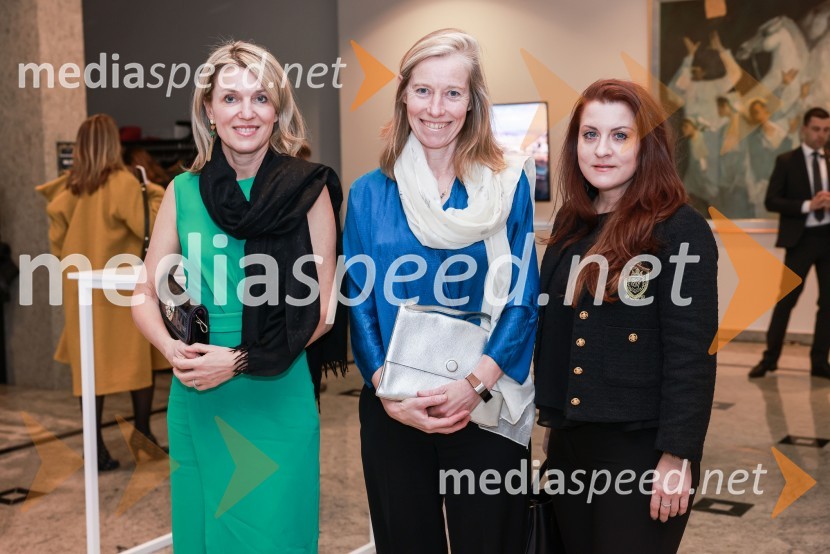  Barbara Uranjek, direktorica, Britansko-slovenska gospodarska zbornica;  Tiffany Sadler, veleposlanica Združenega kraljestva Velike Britanije in Severne Irske;  Aleksandra Barič, Britansko veleposlaništvo v LjubljaniBranko Franc Selak prejemnik priznanja za življenjsko delo na področju managementa 2023