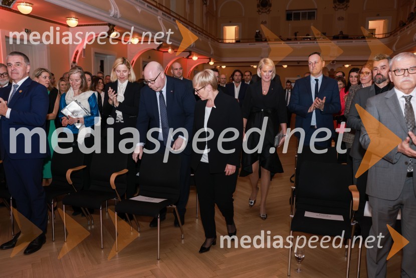 dr. Nataša Pirc Musar, predsednica Republike SlovenijeBranko Franc Selak prejemnik priznanja za življenjsko delo na področju managementa 2023