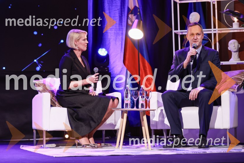  Petra Juvančič, izvršna direktorica, Združenje Manager; dr. Miha Škerlavaj, profesor managementa, Ekonomska fakulteta LjubjanaBranko Franc Selak prejemnik priznanja za življenjsko delo na področju managementa 2023