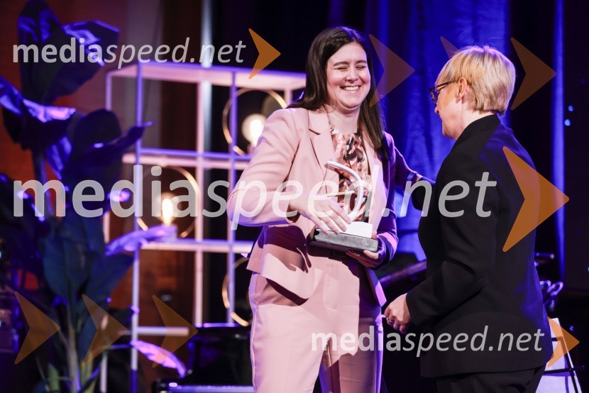 dr. Vita Godec, direktorica, Lenis farmacevtika d.o.o., zmagovalka AmCham Top Potential of the Year 2018; dr. Nataša Pirc Musar, predsednica Republike SlovenijeBranko Franc Selak prejemnik priznanja za življenjsko delo na področju managementa 2023