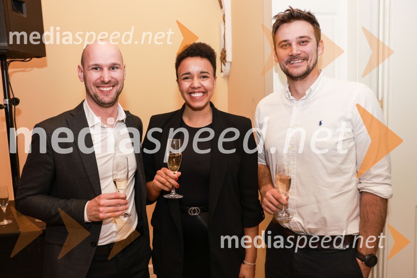  Tomaž Cirkvenčič, Corwin;  Paulina Batistič, Corwin;  Erik Fusík, CorwinBranko Franc Selak prejemnik priznanja za življenjsko delo na področju managementa 2023