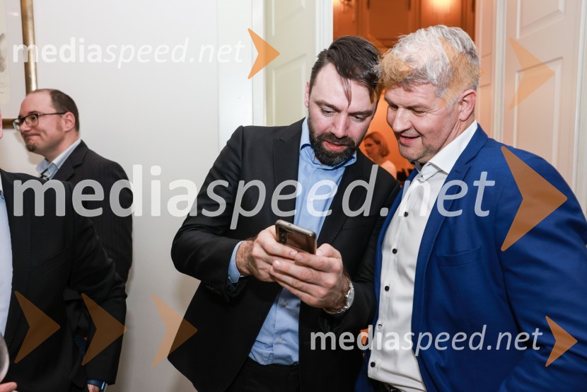  Borut Čeh, direktor, Labena d.o.o.;  Branko  Žunec, Direktor BMC InternationalBranko Franc Selak prejemnik priznanja za življenjsko delo na področju managementa 2023