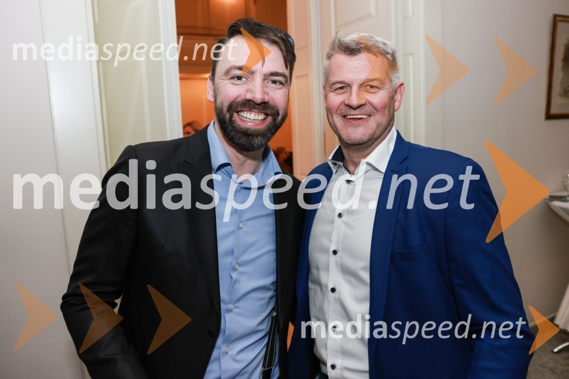  Borut Čeh, direktor, Labena d.o.o.;  Branko  Žunec, Direktor BMC InternationalBranko Franc Selak prejemnik priznanja za življenjsko delo na področju managementa 2023