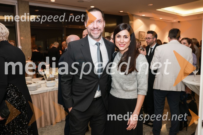  Uroš Petohleb, direktor, Evropski center za reševanje sporov;  Sanja SavićBranko Franc Selak prejemnik priznanja za življenjsko delo na področju managementa 2023