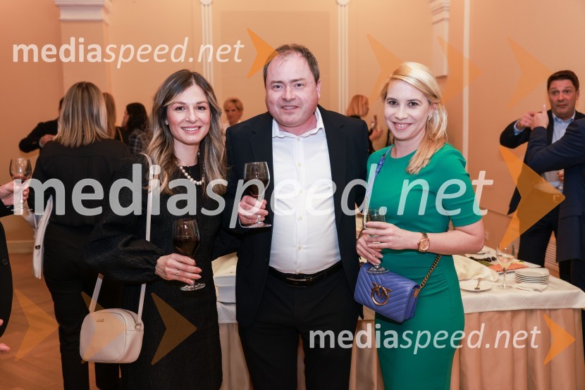  Anja Bačko, Tikopro; mag. Matej Meža, direktor podjetja Mega M, d. o. o.;  Tajda Lepko, direktorica prodaje, Mega M d.o.o.Branko Franc Selak prejemnik priznanja za življenjsko delo na področju managementa 2023